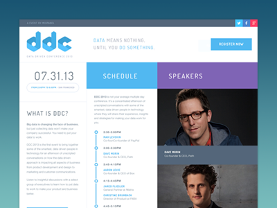 Branding: DDC Website Homepage design 