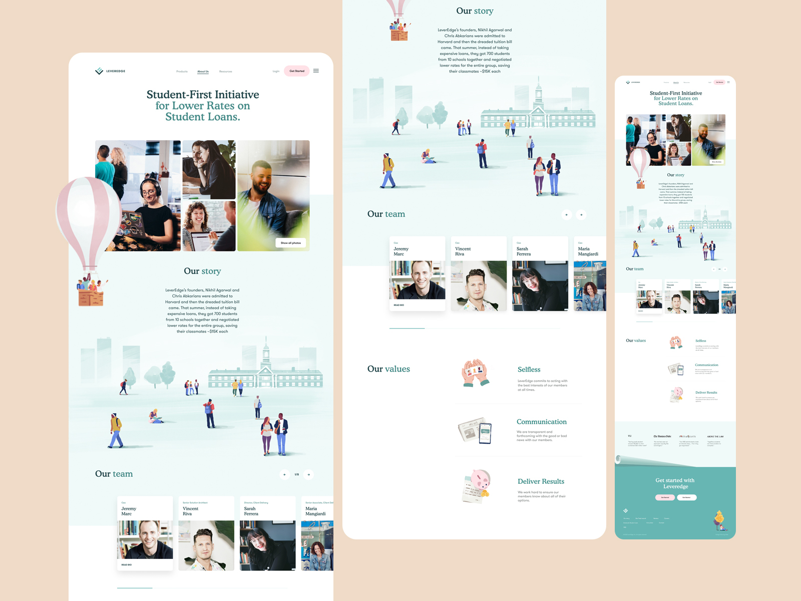 create an about us page template