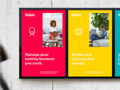 Branding — Posters Series for Robin Offices billboards branding icons posters posters and more. vector typography