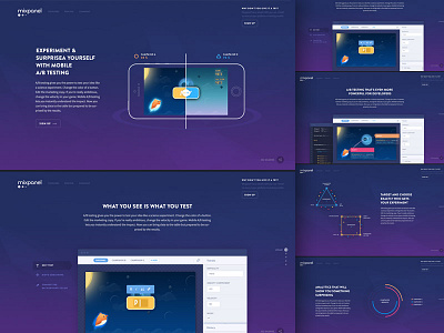 New Landing page design for Mixpanel design homepage interactive landing page motion scroll