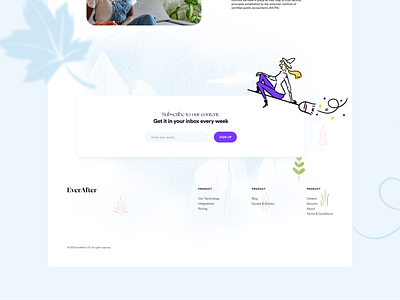 We're suckers for footers! ai b2b footers homepage illustrations landing page platform saas webdesign