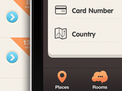 New iPhone app design | Edit Profile UI,UX interface apps blue brown design interface iphone orange ui