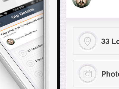 IOS, iPhone app design | Dashboard UI,UX interface app button color scheme dashboard ios iphone nav bar texture ui