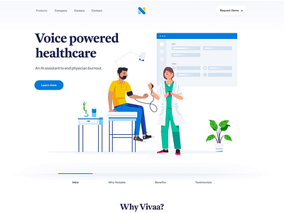 Website for a Healthcare/Medical Startup | AI Tech ai healthcare motion saas website
