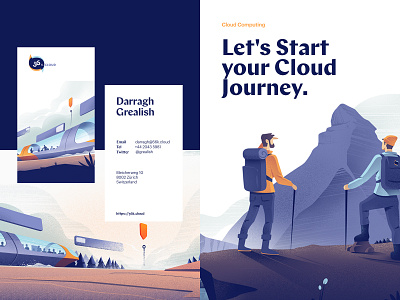 56k Cloud Branding / Illustration branding business cards illustration illustrations