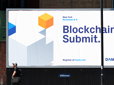 Daml Branding billboard blockchain branding fintech identity illustrations isometric isometric icons posters
