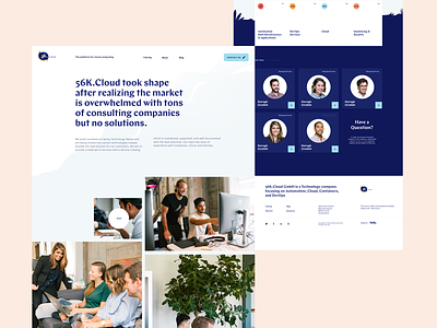 About Us Landing Page for a Cloud Consulting Startup about us aboutus devops landing page team page