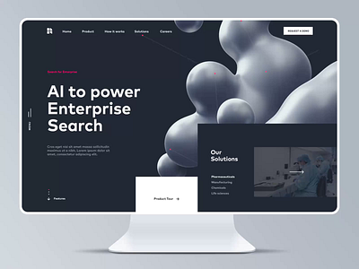 Homepage Motion for AI Website design