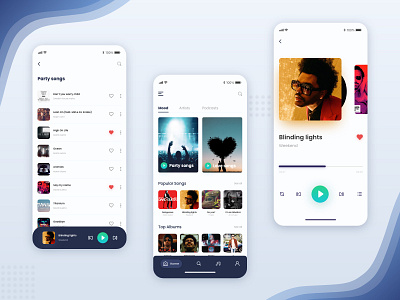 Music App Concept app appdesign design music app product design uidesign uiux ux design