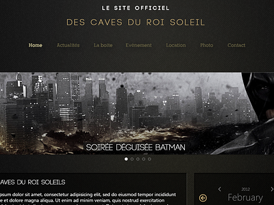 Les Caves du Roi Soleil design night ui ux web