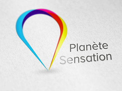 Planète Sensation branding identity illustrator logo