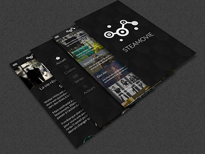 STEAMOVIE the application app application mobile steam ui ux