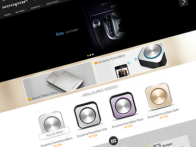 Xoopar E-commerce cifacom design e commerce portable ui ux