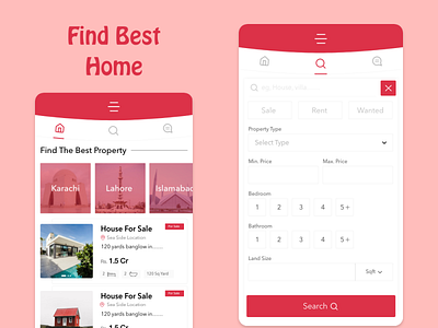 realestate app branding design icon mobile mobile app typography ui ui ux design ux