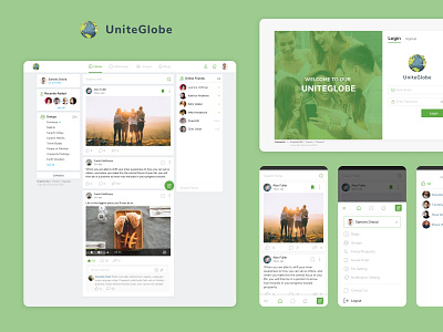 Uniteglobe app branding design icon mobile mobile app social social media social media design socialmedia typography ui ui ux design ux web website website design