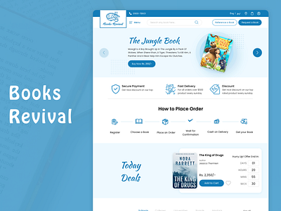 Books Revival bookstore branding design ecommerce graphic design illustration logo ui ui ux design ux vector web web design website website design