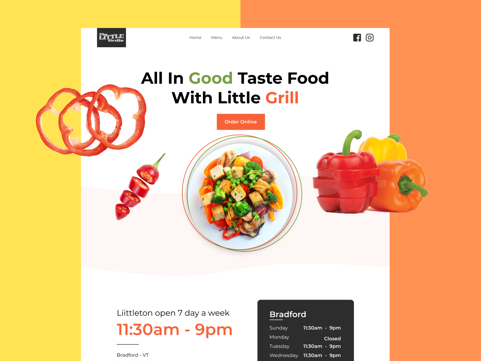 Food Website Ui Design by Basit Shaikh on Dribbble