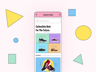 Shoes Store app app design branding design illustration mobile mobile app shoes trending ui ui ux design ux