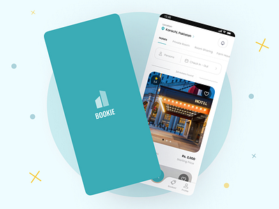 Hotel Bookie app app design branding design hotel booking app illustration logo mobile mobile app mobile app design ui ui ux design ux vector