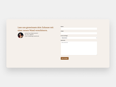 Contactform for a Clientproject