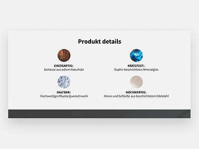 Productdetails for Kerbholz design ui uidesigner ux web webdesigner webflow webseite website