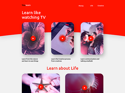 YoulearnTV app dailyui dailyuichallenge design designer educationapp ui ux web webapp webdesign webdesigner