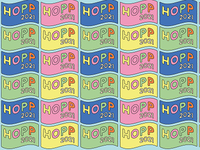 Hopp 2021 illustrations branding color design graphic design icon illustration logotype
