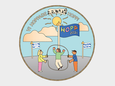 Hopp 2021 - Illustrated magnetic medal