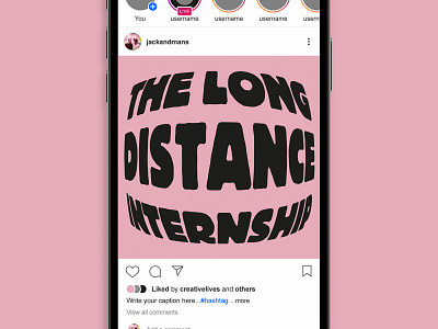 The long distance internship Logo