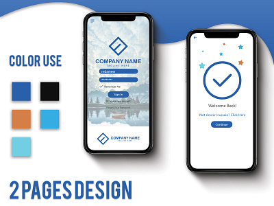 I-Phone Login Page UI Design app branding creative design design illustration logo ui uidesign