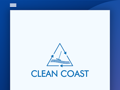 Clean Coast - Logo Design app branding design flat icon illustration logo vector