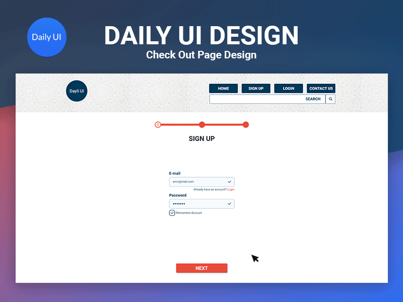 Check Out Page Design animation creative design design ui uidesign ux web website