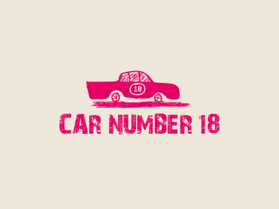 Car No 18 - Hand Drawn Logo branding creative design design flat icon illustration logo vector web