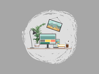 Office adobe illustrator design illustration vector