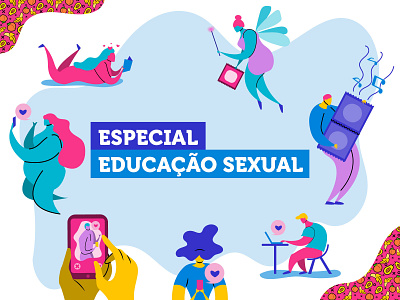 Sexual Education Header Illustration character design editorial illustration illustration sex sexual ux web
