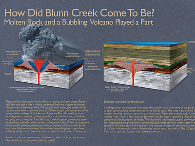 Interpretive panel for Blunn Creek Preserve adobe photoshop illustration interpretation