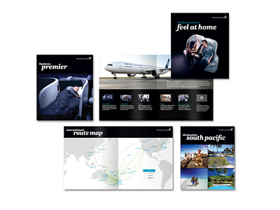 Air New Zealand Marketing Kit brochure design marketing collateral