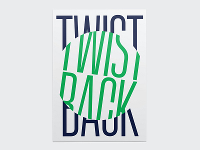Poster TWISTBACK for SYLVANPRINT branding color concept design illustration inspiration poster typography vector