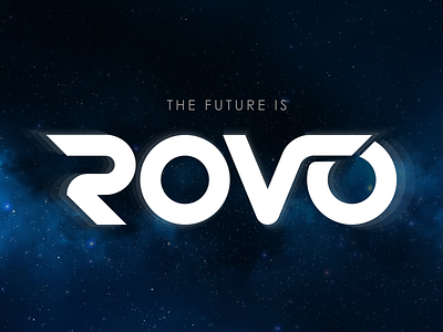ROVO Logo band dj logo edm future intro logo modern production group rovo space