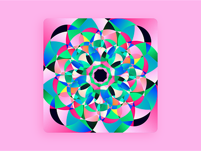 Poppy Pink Prism clean colorful illustraion light minimal modern pink prism prismatic psychadelic spectrum trippy