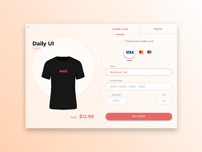 Daily_UI #002 | Checkout daily 100 challenge dailyui dailyui 002 design figma ui vector web