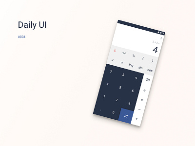 Daily_UI #004 | Calculator