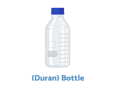 Week4 - Duran Bottle biology flat illustration illustration laboratory sciart scicomm science vector