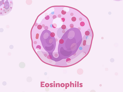 Week13 - Eosinophils blood design illustration sciart scicomm vector