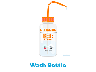 Week15 - Wash bottle biology flat illustration illustration lab sciart scicomm science vector