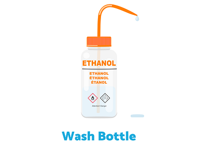 Week15 - Wash bottle biology flat illustration illustration lab sciart scicomm science vector