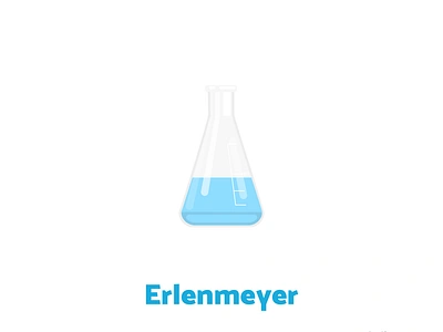 Week17 - Erlenmeyer flat illustration illustration lab sciart science vector