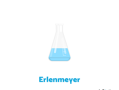 Week17 - Erlenmeyer flat illustration illustration lab sciart science vector