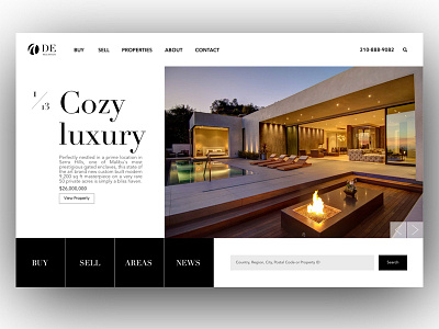 Real Estate Website real estate ui uidesign uiux ux web design