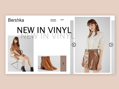 Concept Bershka website branding design ui ux web website